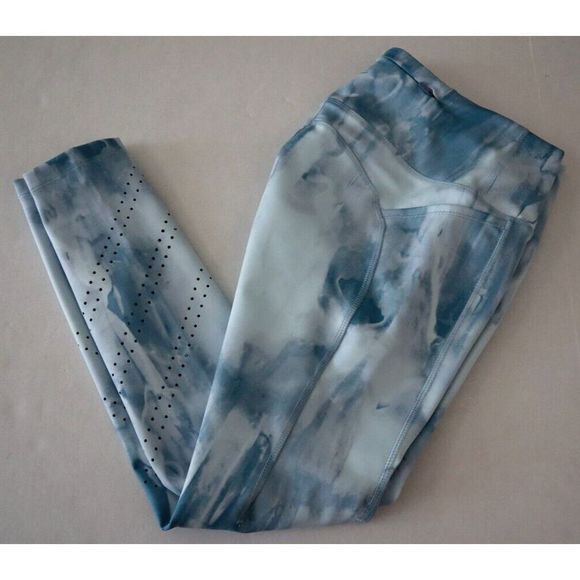 Nike DM7716 Women's Sz S Blue/Slate Epic Luxe Mid-Rise 7/8 Running Tights $110 - Picture 5 of 9